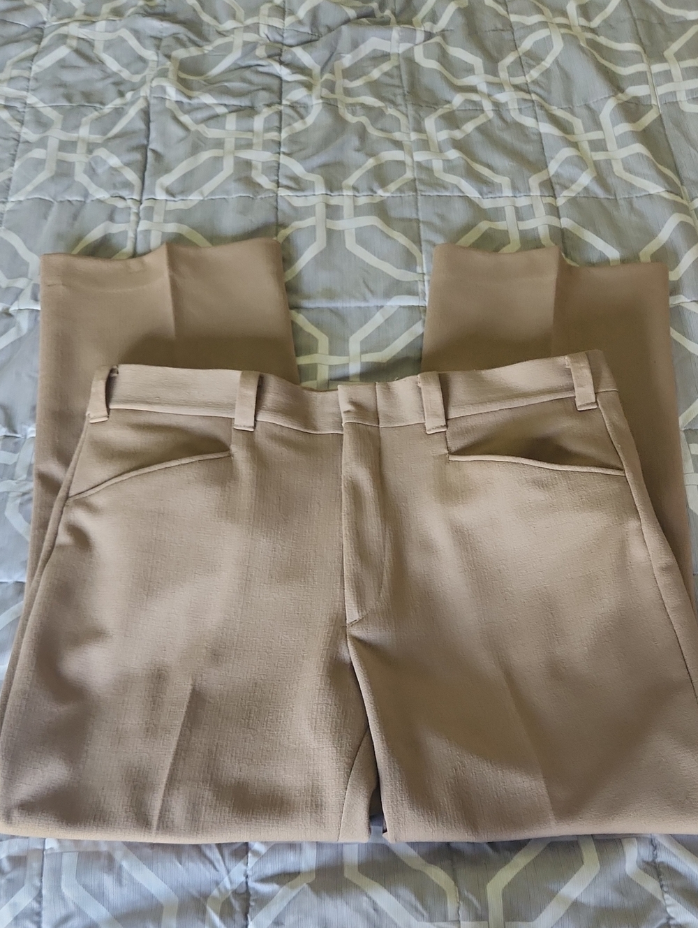 Levi's Panatela Gentleman's Cut Tan Straight-Leg Dress Pants Retro 70s